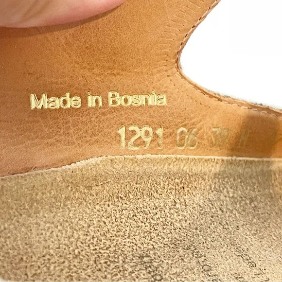 Ganter Sandals Womens Sz 8.5 39H Comfort Animal Skin Walking Leather Support